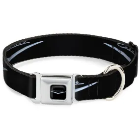 1955-57 CHEVROLET V Emblem Black/Silver Seatbelt Buckle Collar - 1955-57 CHEVROLET V Emblem Black/Silver