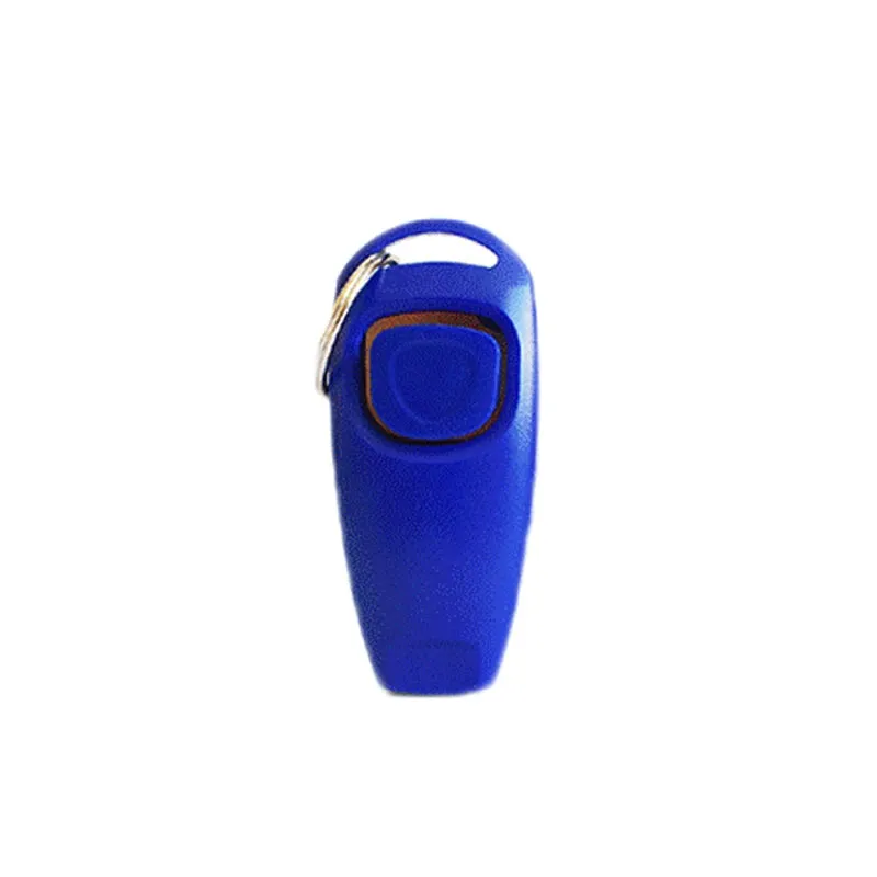 2 In 1 Pet Clicker Dog Training Whistle Answer Card Pet Dog Trainer Assistive Guide With Key Ring Dog Pet Supplies
