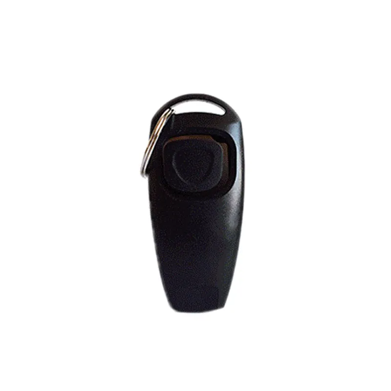 2 In 1 Pet Clicker Dog Training Whistle Answer Card Pet Dog Trainer Assistive Guide With Key Ring Dog Pet Supplies