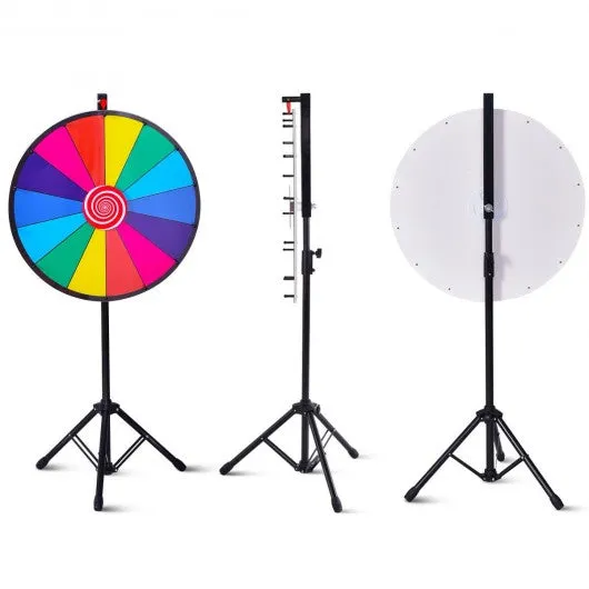 24" Editable Dry Erase Extension Base Fortune Spinning Game