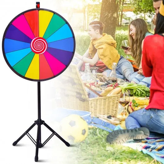 24" Editable Dry Erase Extension Base Fortune Spinning Game