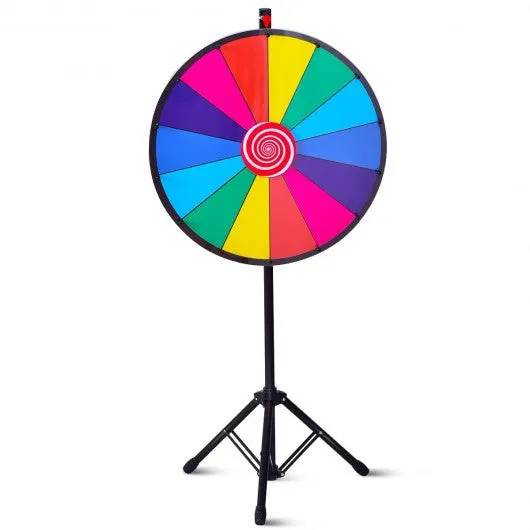 24" Editable Dry Erase Extension Base Fortune Spinning Game