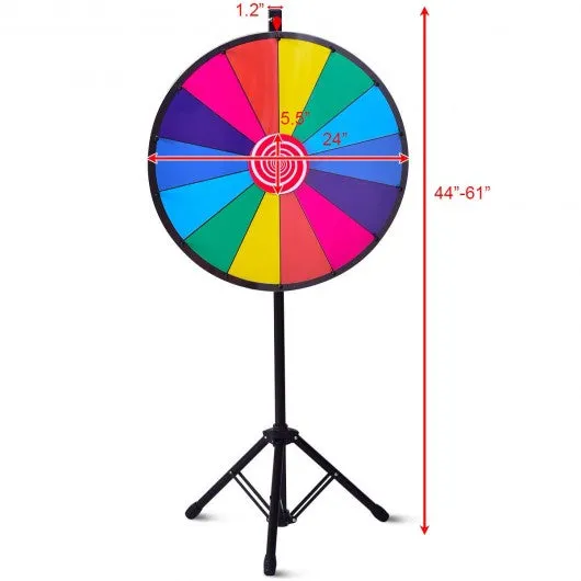 24" Editable Dry Erase Extension Base Fortune Spinning Game