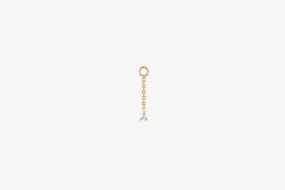 9k Gold Petite Diamond Chain Plaque - Single