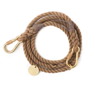 Adjustable Rope Lead in Natural Rope