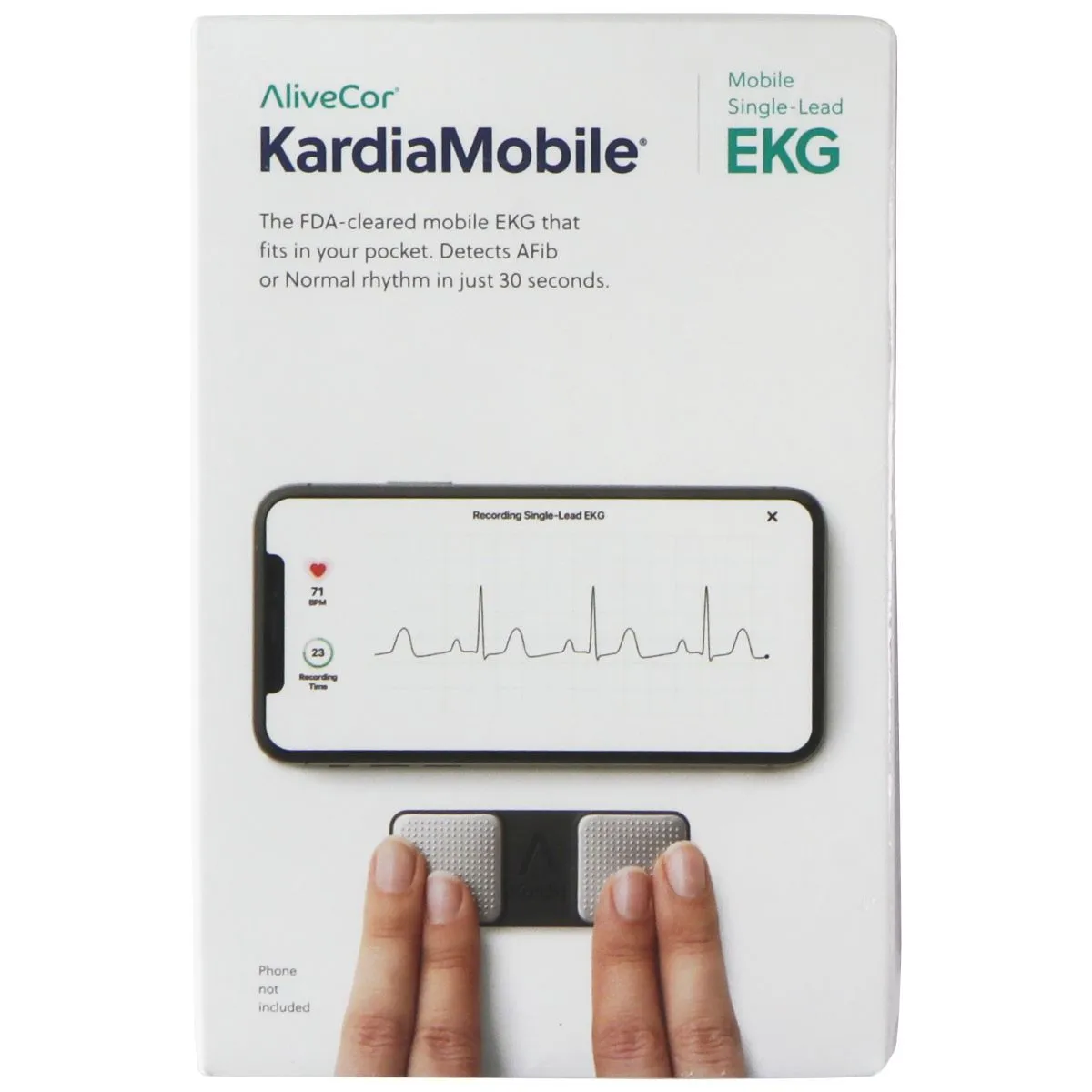 AliveCor KardiaMobile 1-Lead Personal EKG Monitor with Phone Clip