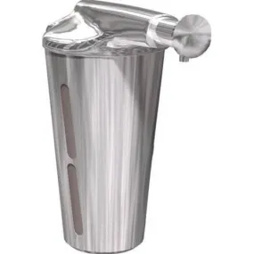 ASI 0352 Commercial Liquid Soap Dispenser, Surface-Mounted, Manual-Push, Stainless Steel - 12 Oz