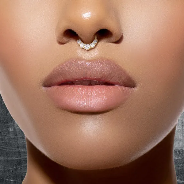 Calvina Prong Gem Septum Clicker