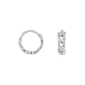 Chain Clicker Huggies in Silver