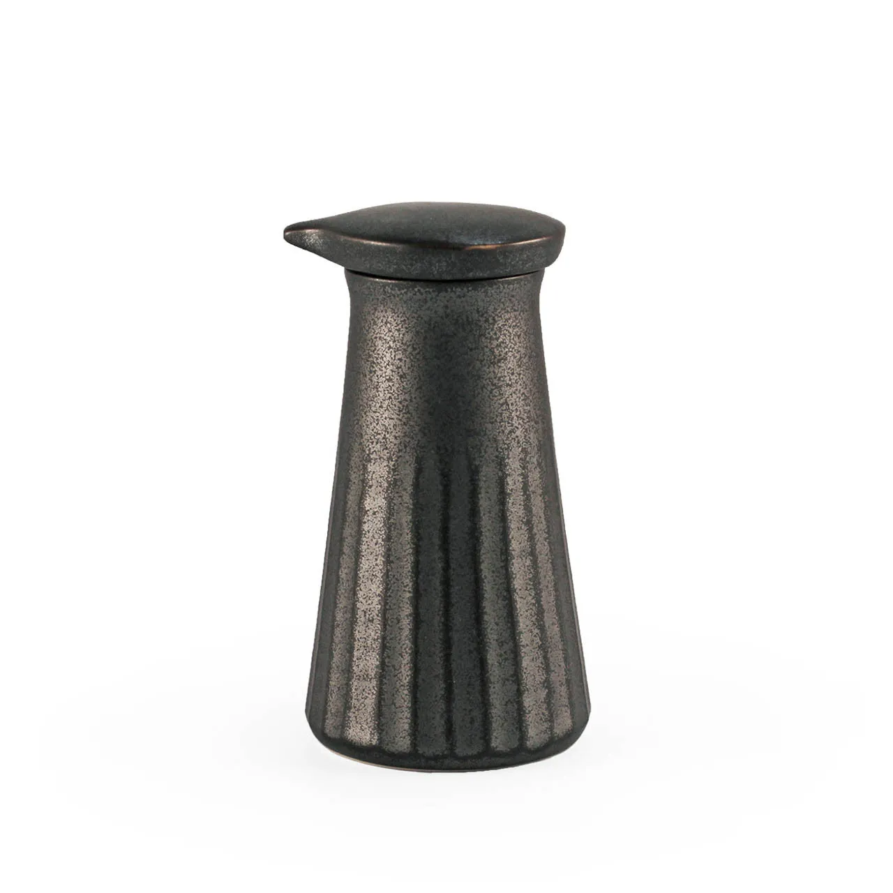 Charcoal Gray Ceramic Soy Sauce Dispenser 4 fl oz