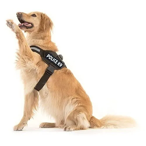 Chest Police K9 Harness Belt with Adjustable Hook & Straps