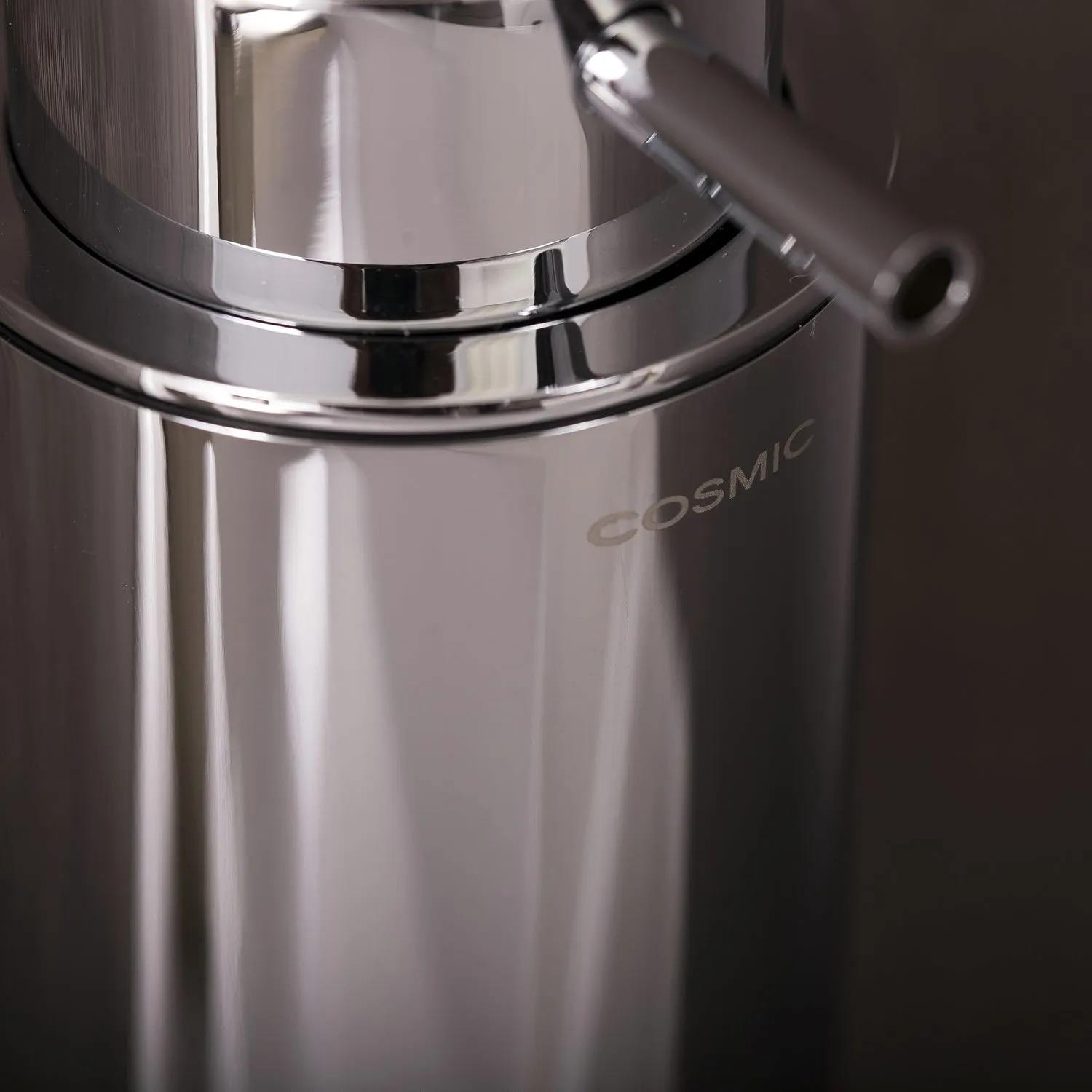 COSMIC Project Soap Dispenser, Wall Mount, Stainless Steel Body, Chrome Finish, 2-9/16 x 6-1/2 x 4-5/16 Inches (2510105)