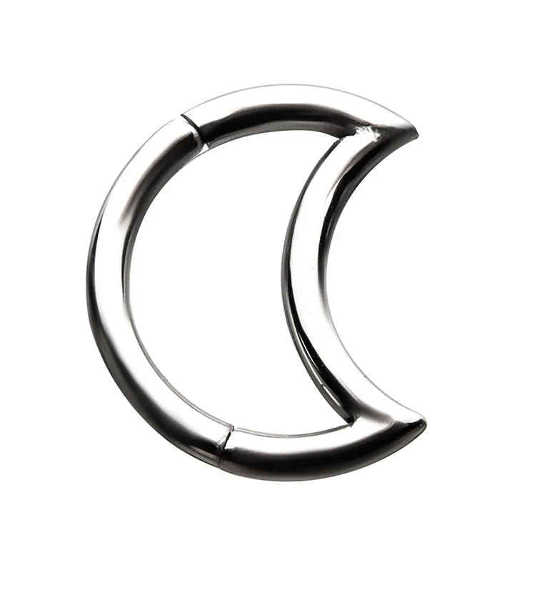 Crescent Moon Hinged Segment Ring