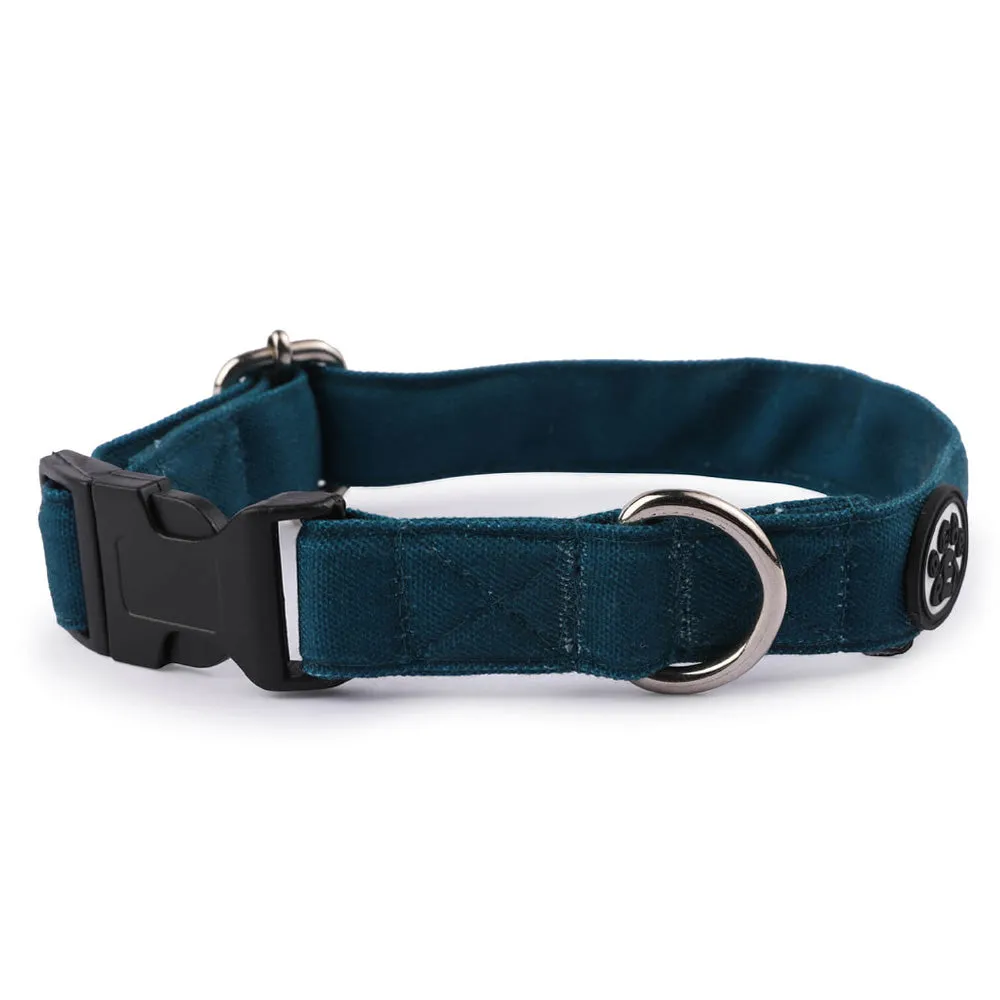 Dear Pet Classic Teal Blue Dog Collar