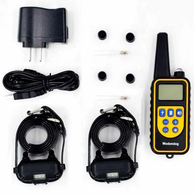 Dog Training Collar - Vibration Electric Shock Collars For Dogs IP7 Waterproof