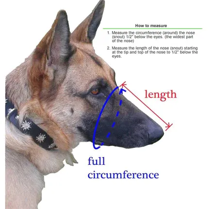 Dogline Nylon Adjustable Mesh Muzzle Dog