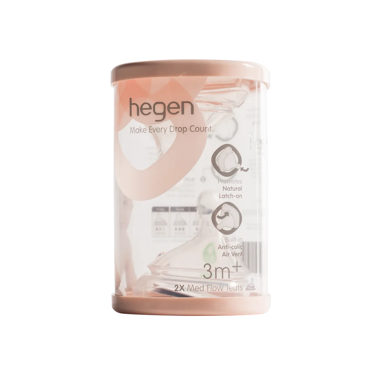 Hegen Teat Medium flow (2-pack)