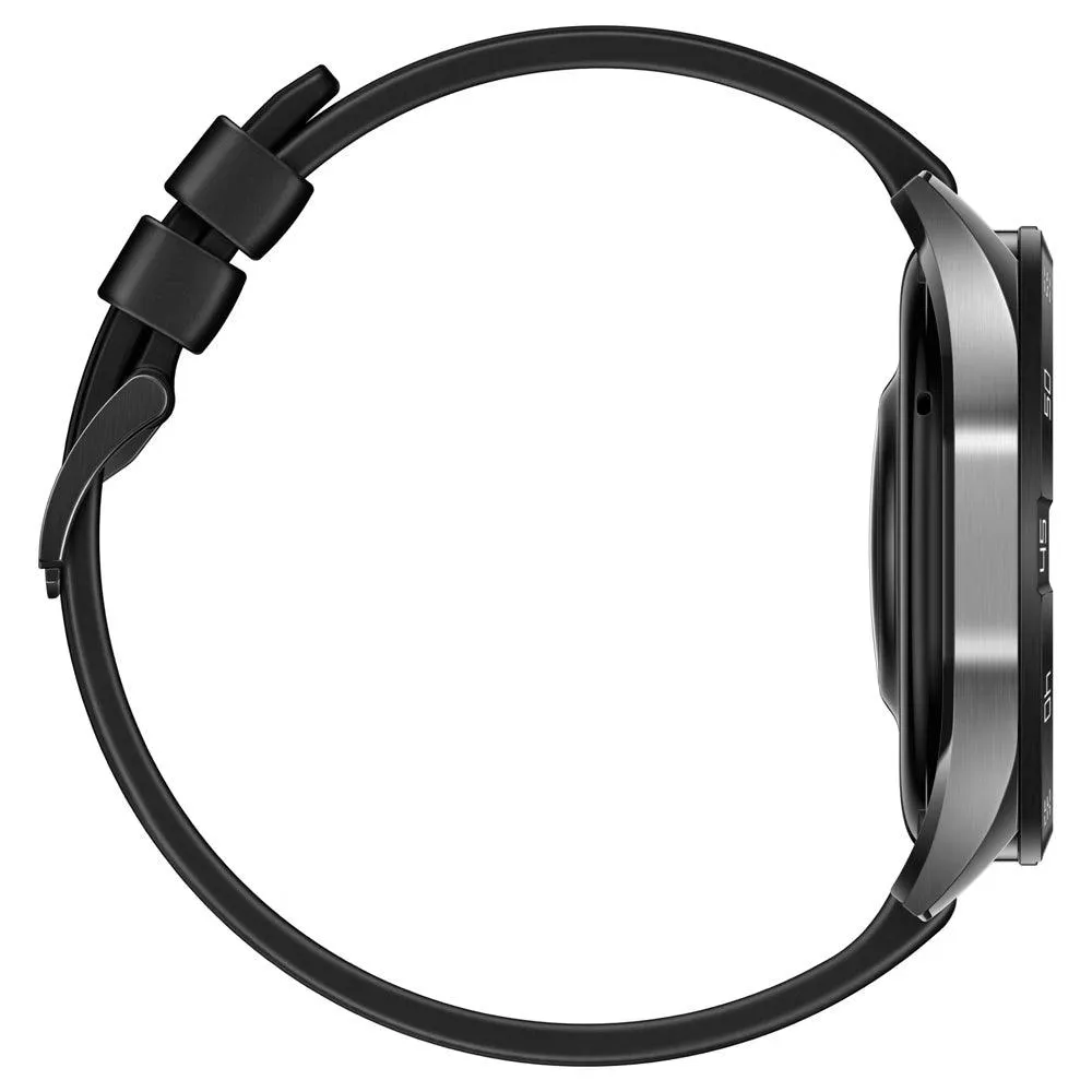 Huawei Watch GT 4 PNX-B19 (46mm - GPS) Black Stainless Steel Case With Black Fluoroelastomer Strap