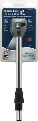 LightArmor Bi-Color Navigation Pole Lights: 3 Pin Locking, Standard & W Task Light