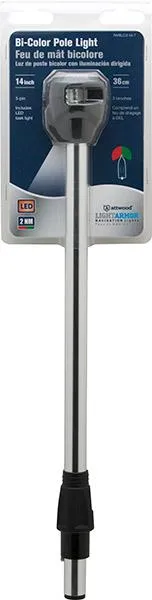 LightArmor Bi-Color Navigation Pole Lights: 3 Pin Locking, Standard & W Task Light