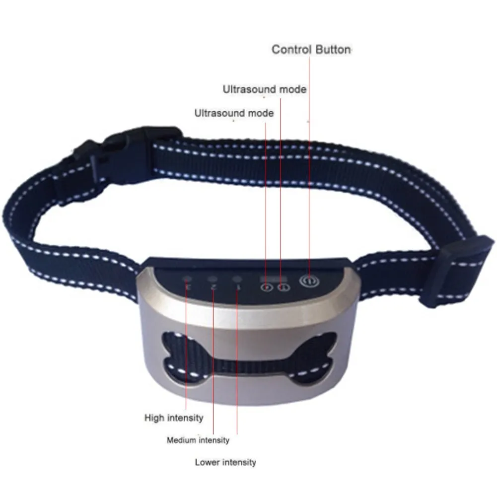 Rechargeable Anti-Bark Collar - Effective & Gentle Training Solution!