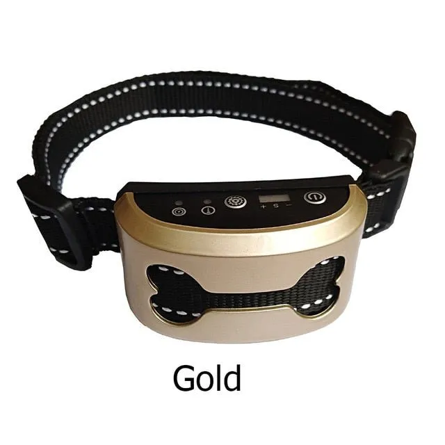 Rechargeable Anti-Bark Collar - Effective & Gentle Training Solution!