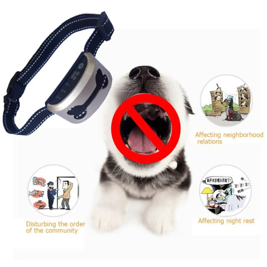 Rechargeable Anti-Bark Collar - Effective & Gentle Training Solution!