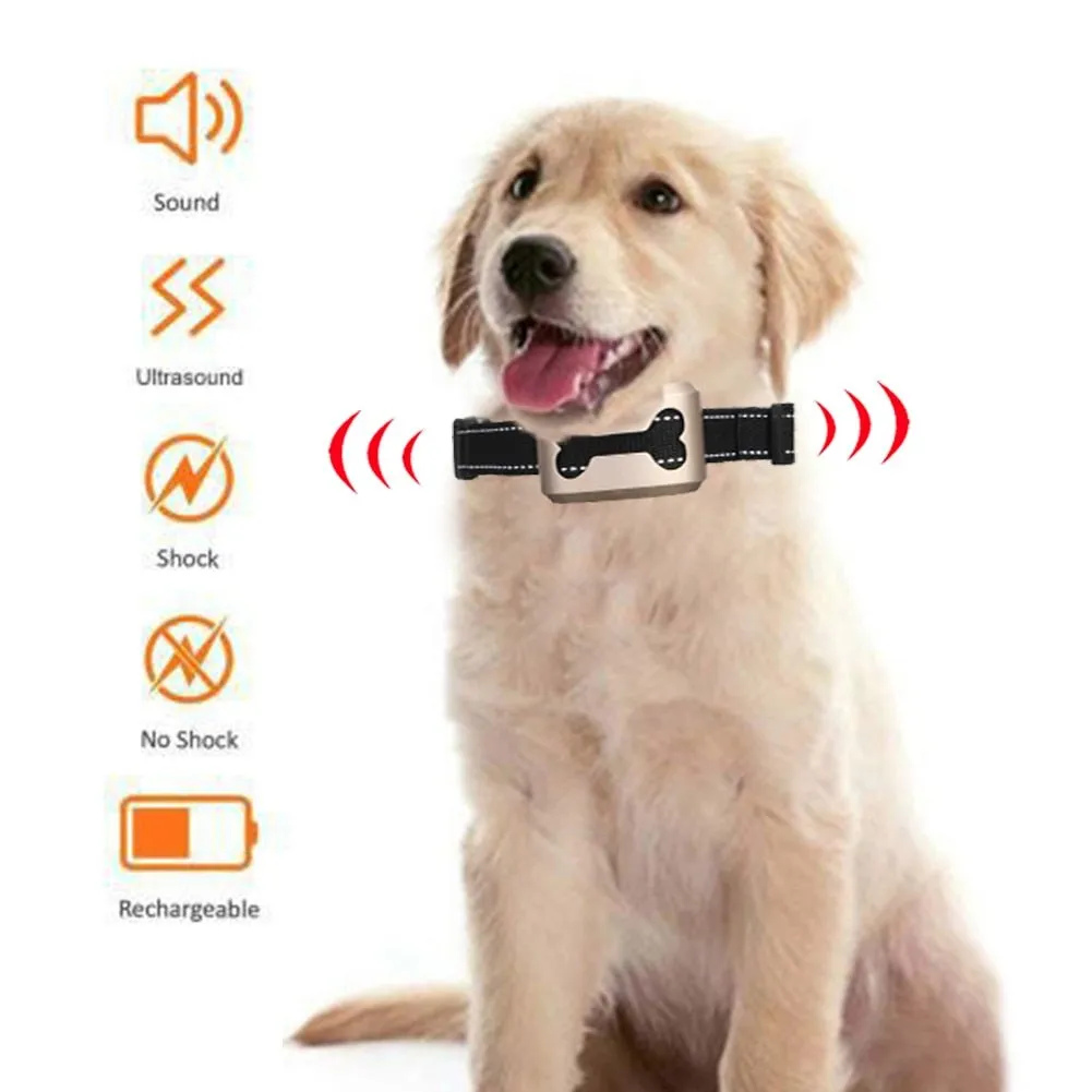 Rechargeable Anti-Bark Collar - Effective & Gentle Training Solution!