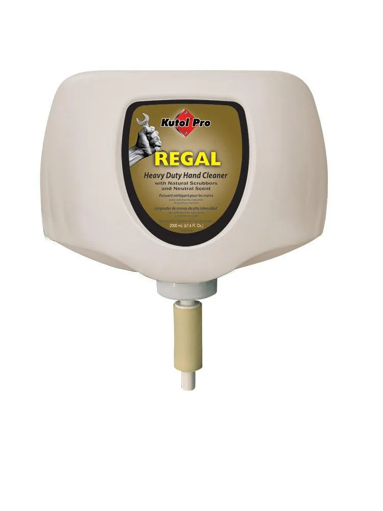 Regal Heavy Duty Hand Cleaner with Natural Scrubbers, 2000 mL Refill for Dura View Dispenser, Kutol Pro 5267, Pack of 4