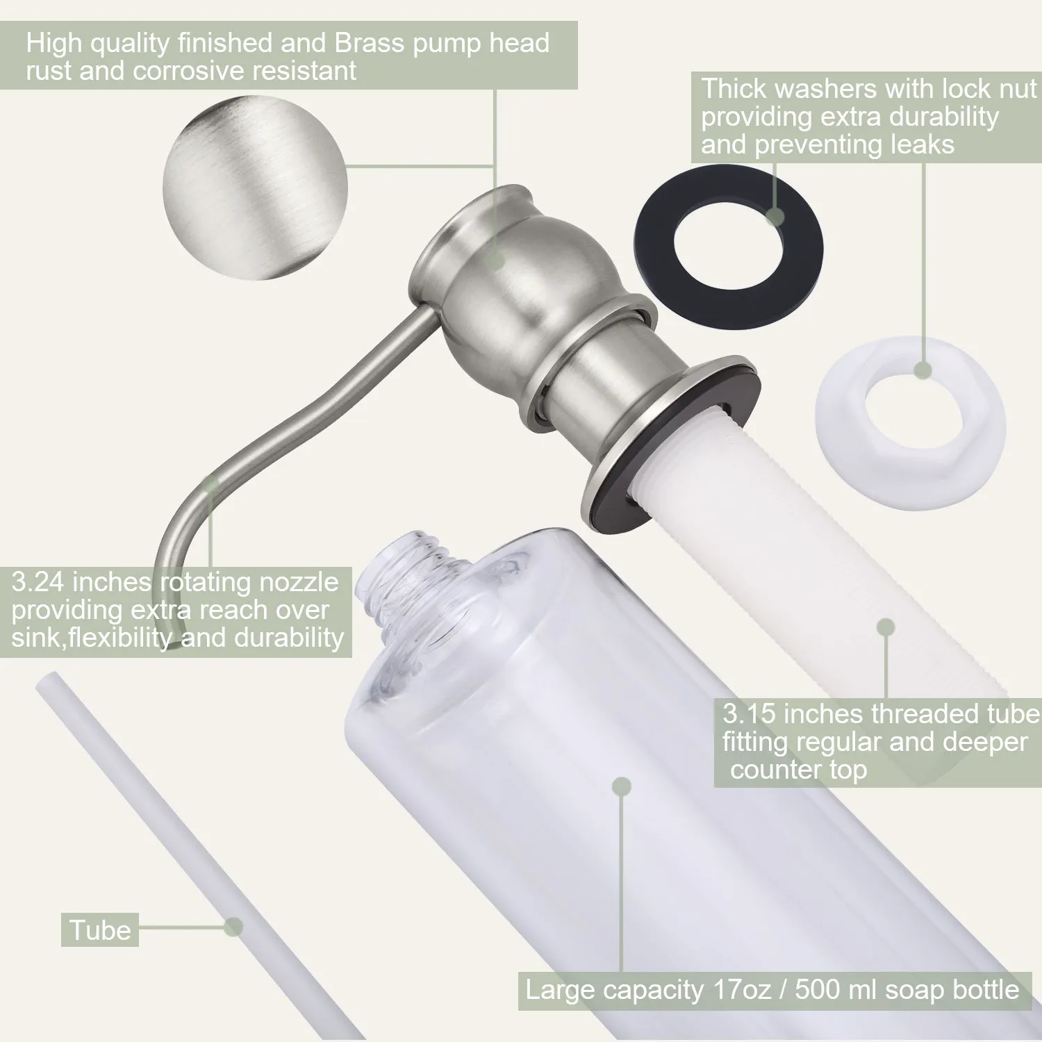 Samodra Kitchen Sink Lotion Dispenser F060