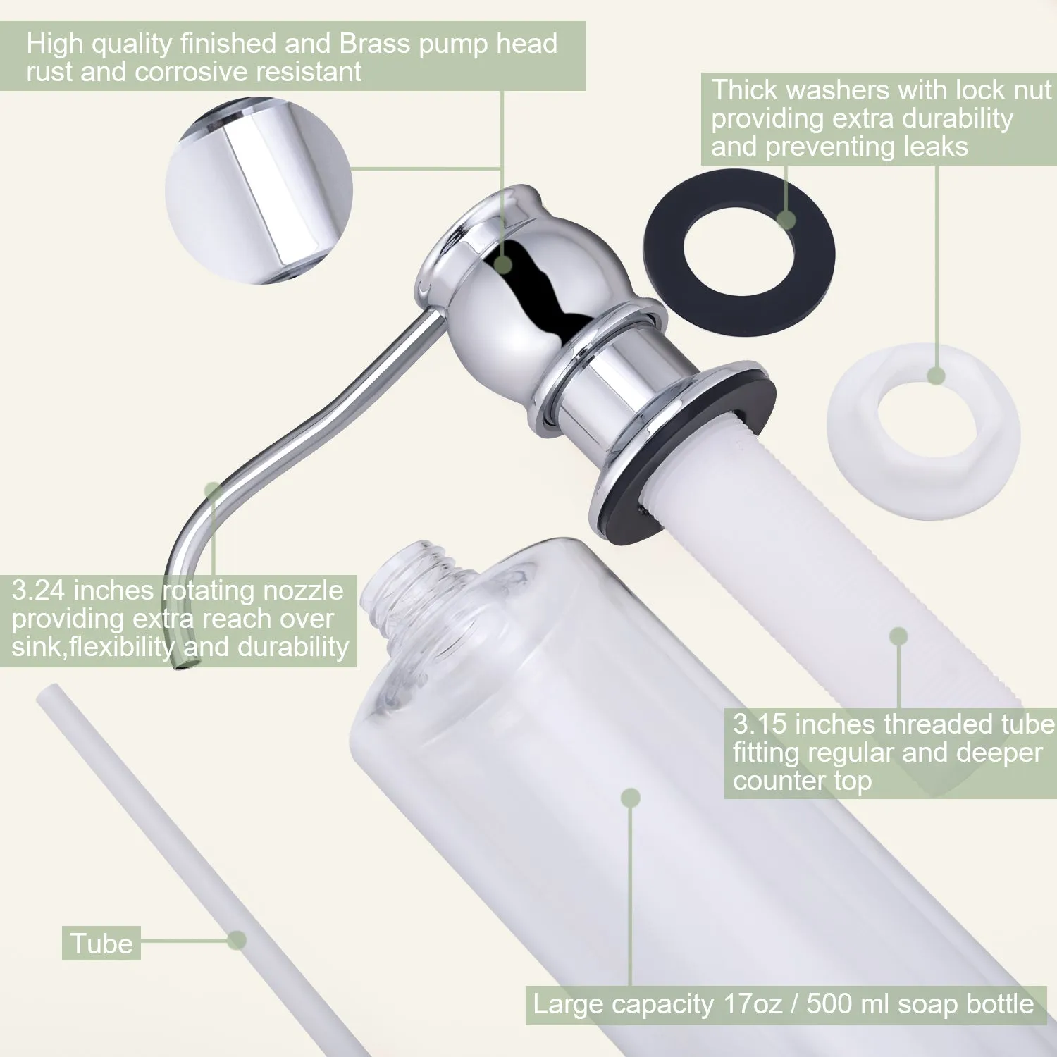 Samodra Kitchen Sink Lotion Dispenser F060