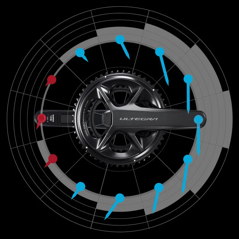 SHIMANO Ultegra FC-R8100-P Hollowtech II Power Meter 12-Speed Crank Arms