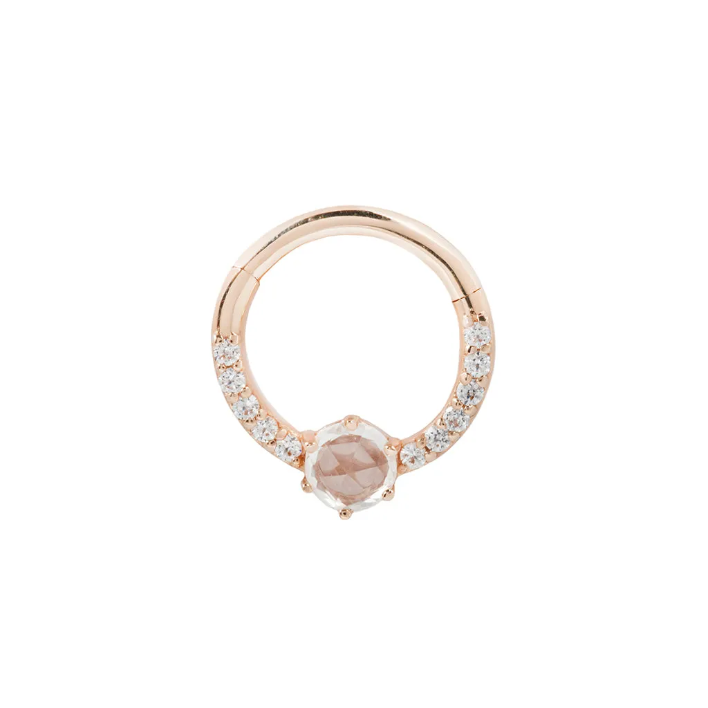 Tinsley - CZ   White Sapphire - Clicker