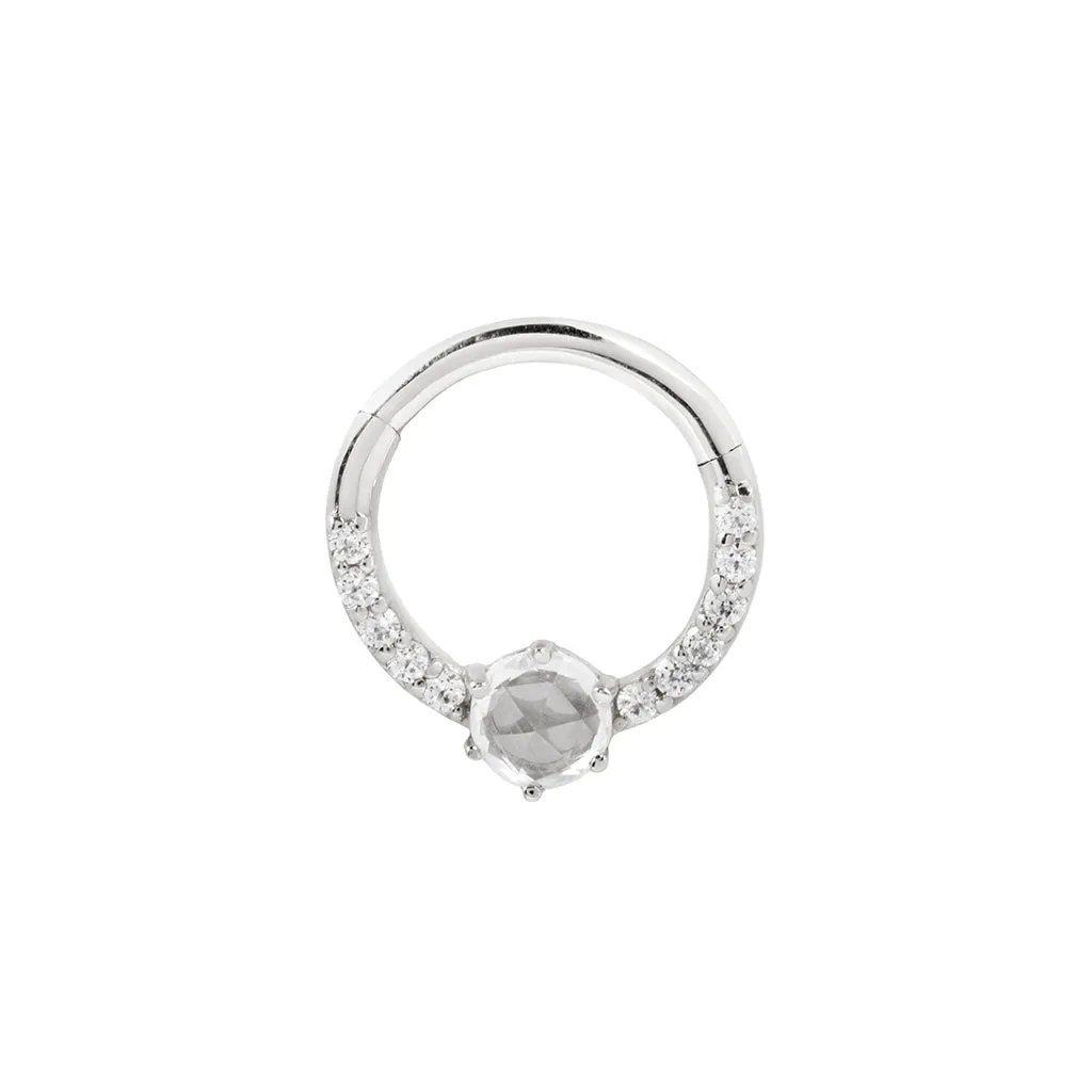 Tinsley - CZ   White Sapphire - Clicker