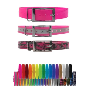 TT25 T20 3/4" Premium Glow Tuff Replacement Collar Strap for the Garmin Alpha TT25, T20, TT15 Mini & Astro T5 Mini