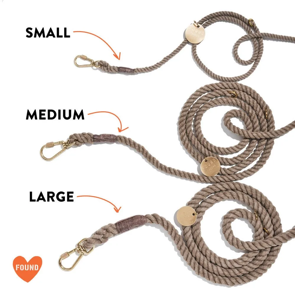 Wisteria Cotton Rope Dog Leash | Bolt Snaps, Adjustable